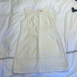 Lilly Pulitzer Women’s Shift Dress, Size 12, White, Cotton